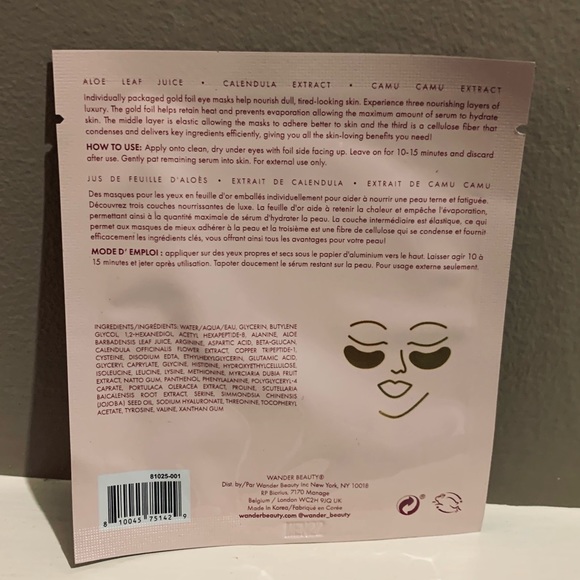 NWT 6 Pairs Total Assorted WANDER BEAUTY & BLAQ Anti-Aging Eye Mask BUNDLE - Picture 5 of 9